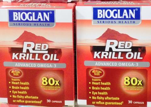 Krill oil supplements are widely available in stores