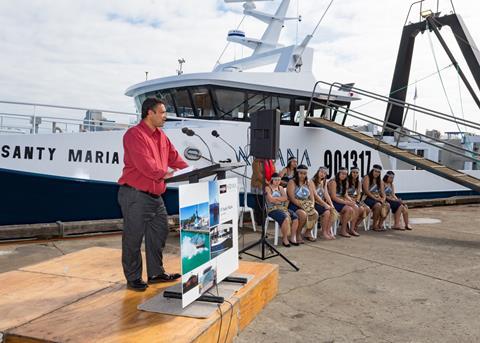 The Santy Maria was launched in Nelson on 1 September