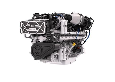 The new Cat C32B engine Photo: Caterpillar Marine