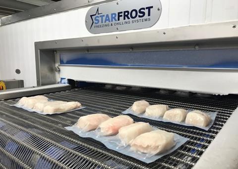 Leroy Seafood has invested in a Starfrost Helix spiral freezer Photo: Starfrost