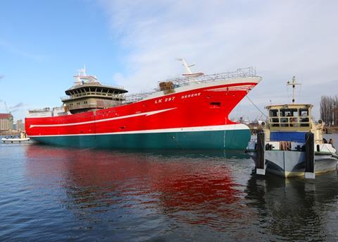 'Serene' is one of the largest fishing trawlers currently being built in Nauta Shipyard
