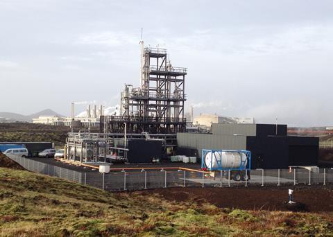Carbon Recycling International Georg Olah methanol plant in Svartsengi, Iceland