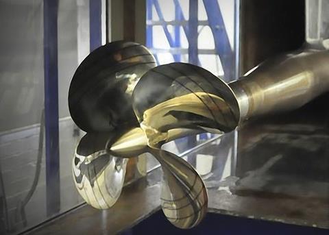 The Teignbridge C-Foil in the Emerson Cavitation Test Tunnel at Newcastle University