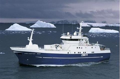 The Avro Chieftain in the southern ocean