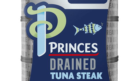 Princes tuna steak in spring water