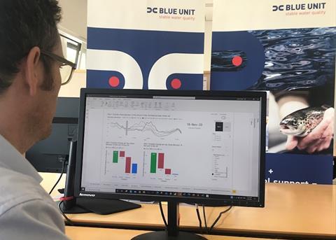 Blue Unit’s Lab Station monitors the water quality on RAS farms Photo: Blue Unit