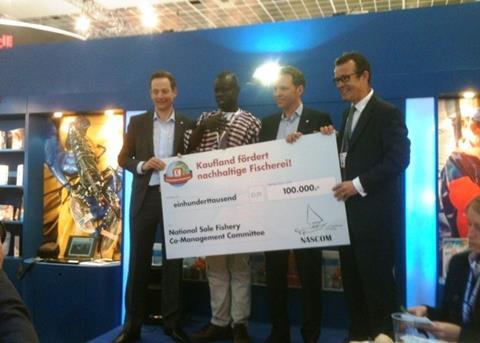 Kaufland has donated €100,000 to the Gambian artisanal tonguesole fishery