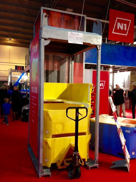 The Safe2Land fresh fish unloading cage was sold to Havfisk at IceFish