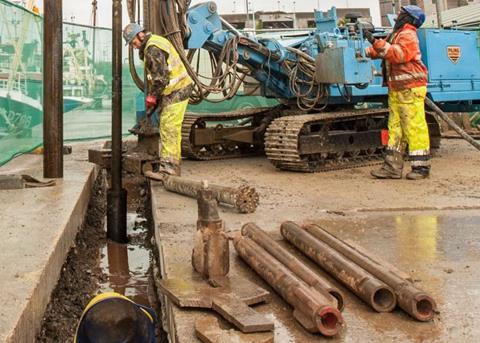 Foundations have been laid for the ice production facility at Plymouth Fisheries