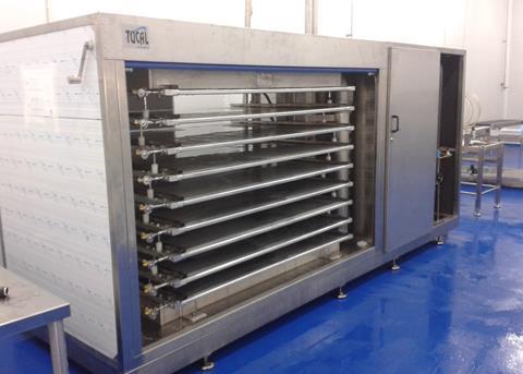 Compact plate freezer installed in Mauritius