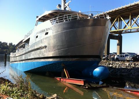 The MS Amarissa Joye was built by ADB Boats and launched in Vancouver in September