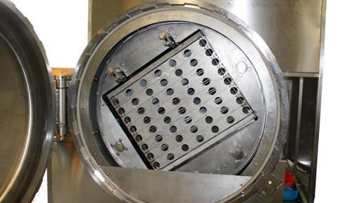 Fishbam's new rotary autoclave.