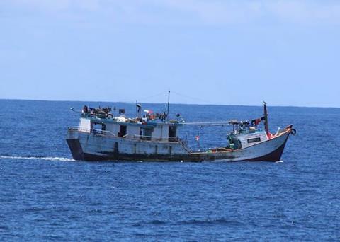 Indonesian IUU fishing vessel