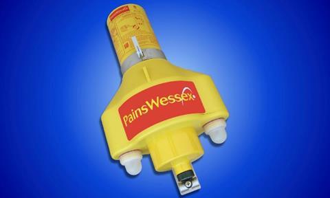 The new Pains Wessex Manoverboard marker.