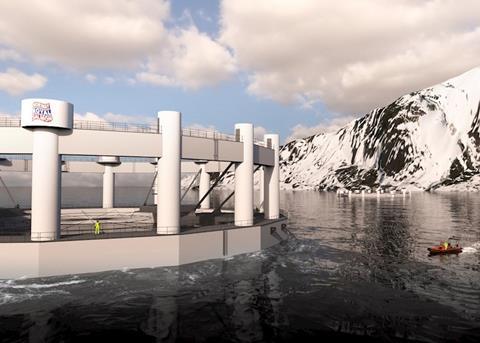 ABB is providing a package of technologies to Arctic Offshore Farming's submersible salmon farm Photo: ABB