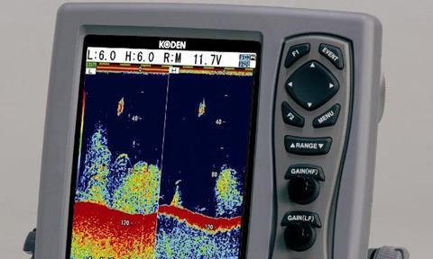 Koden’s CVS-128 digital echo sounder.