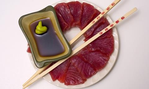 Most large yellowfin tuna caught by long liners are used for sashimi, but almost all small yellowfin and other tuna species caught by purse seine vessels are canned.