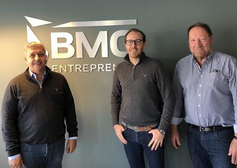 (l-r) Øivind Horpestad, chairman of Endúr, Jeppe Raaholt, MD of BMO Entreprenør, and Vidar Pettersen, majority owner and founder of BMO Entreprenør Photo: Endúr