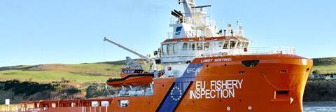 EU fishery inspection vessel, the 'Lundy Sentinel'