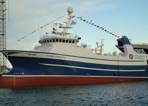 Slurry Ice Systems recently delivered a S16 system to the Þórunn Sveinsdóttir