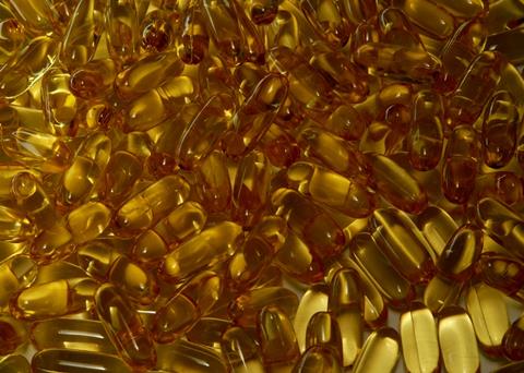 Fish oil capsules