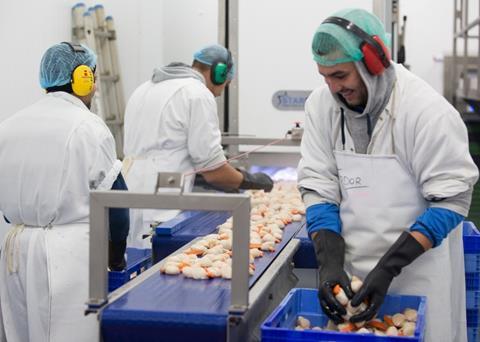 The company mainly processes king scallops, whelks, cuttlefish and sprat