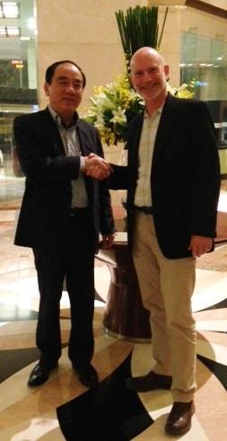 Carson Roper (left) signed the MoU on behalf of GAA along with Dr Vo Hung Dung, vice chairman and general secretary of VNPA