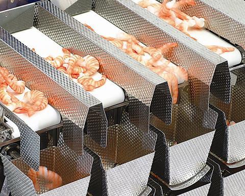 The Ishida Fresh Food Weigher presents another solution to the handling and weighing of sticky products, featuring a linear multihead design, fed by belts from an infeed table