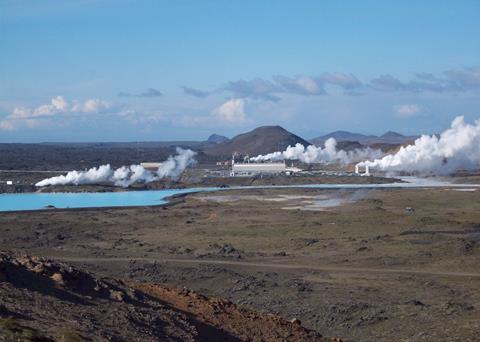 Reykjanes peninsula and geothermal plant: the site of the proposed aquaculture project. Photo: JH Árnas