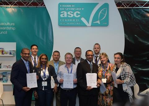 Five Belize shrimp farms have been awarded ASC certification