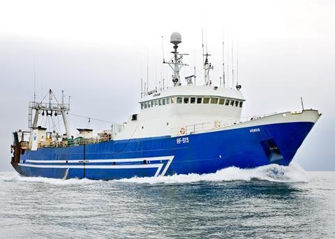 The freezer trawler 'Venus' is being retired due to the reduction in quotas