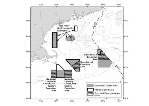 Map showing proposed areas to be re-opened after long-time closure. Credit: NOAA