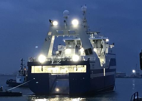 Engey sail from the shipyard Photo: HB Grandi