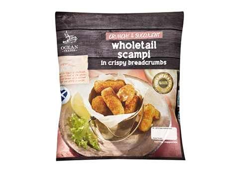 Lidl’s Ocean Trader wholetail scampi in crispy breadcrumbs was taste-tasted