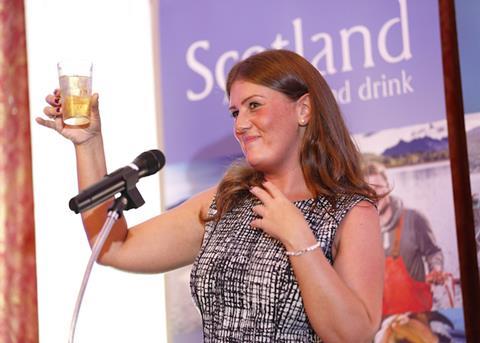 Natalie Bell, head of trade marketing Asia, Europe and Middle East at Seafood Scotland at this year's Japan Seafood Expo Photo: Seafood Scotland
