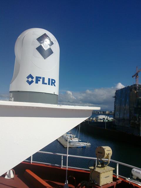 FLIR M-series Thermal camera onboard research vessel <i>Arni Fridriksson</i>