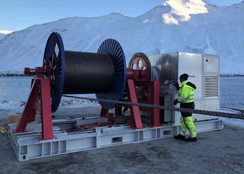 Ísfell’s mobile warp spooling system