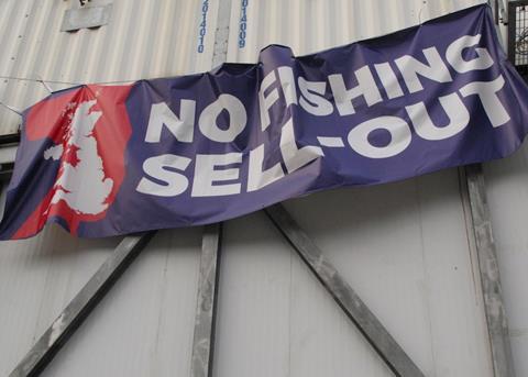 UK fishing sector protest