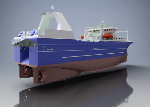 The 95m trawler project will be presented at DanFish