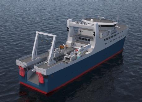 Knud E. Hansen ocean factory trawler design