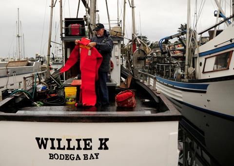 Every year Coast Guard members conduct free, dock-side inspections of crab vessels before the opening of crab season as part of Operation Safe Crab. Credit: U.S. Coast Guard photo by Petty Officer 2nd Class Pamela J. Boehland