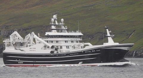 Gullak Madsen’s new Ruth started fishing on mackerel. Photo: Karstensens Skibsværft