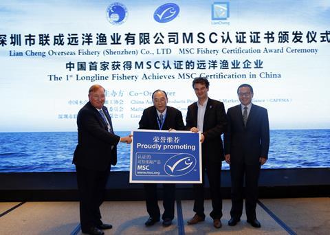 SZLC has become the first Chinese longline fishery to achieve MSC certification