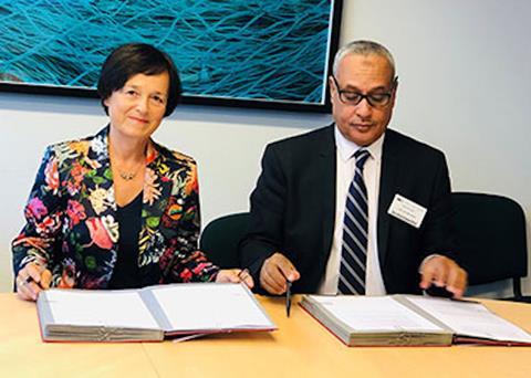 Veronika Veits, Director for International Ocean Governance and Sustainable Fisheries, Directorate-General for Maritime Affairs and Fisheries and Sidi Ali Sidi Boubacar, Director-General, Fisheries Resources, Ministry of Fisheries and Maritime E...