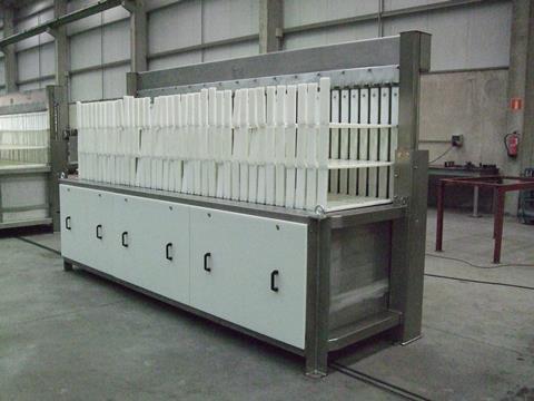 Russian type vertical plate freezer