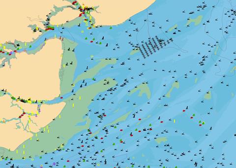 The new digital map data can display a variety of themes useful across the whole marine industry