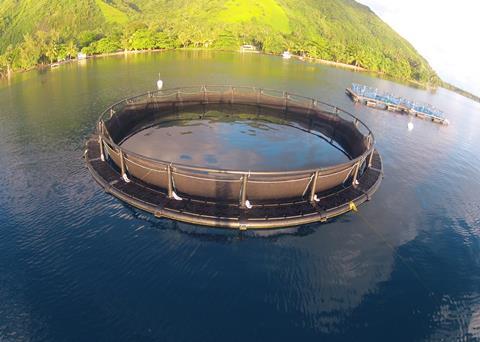Fusion Marine has supplied a small fish farm system in Tahiti