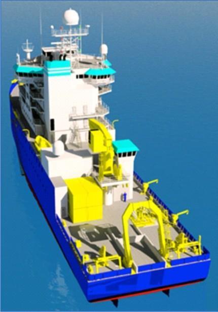 R/V Investigator. Graphic courtesy of Alion Science