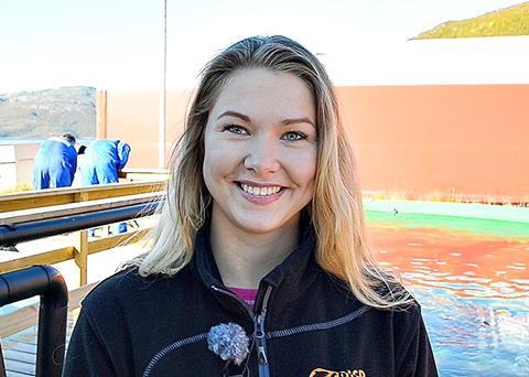 Ragnhild Aven Svalheim, Research Fellow at Nofima, is managing the trial. Photo: Jon-Are Berg-Jacobsen © Nofima