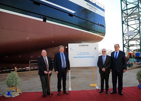 Factory trawler launch at Gondan